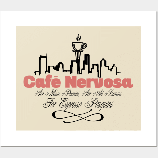 Cafe Nervosa Wall Art by darklordpug